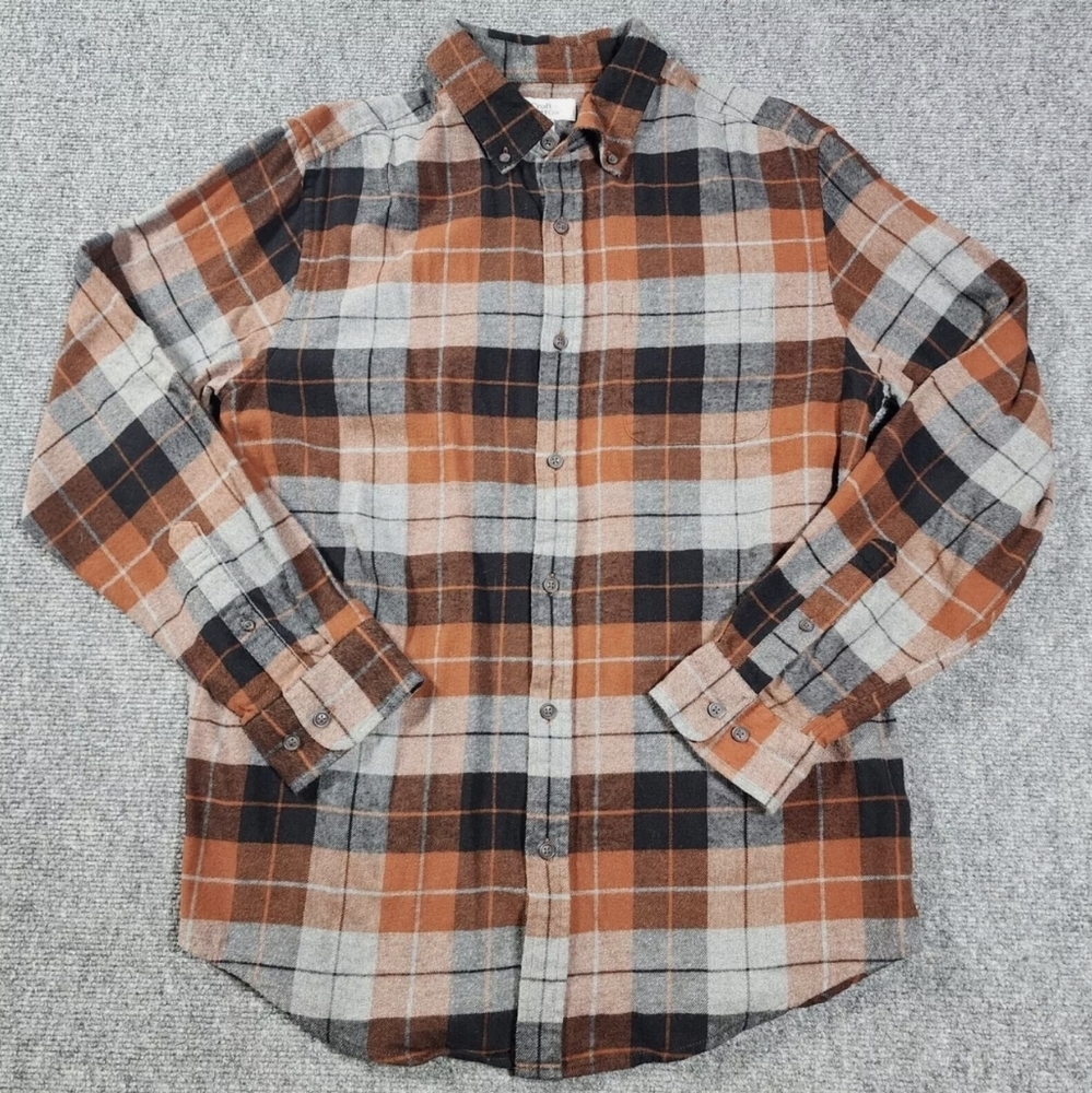 LongSleeve Mens Plaid Large
